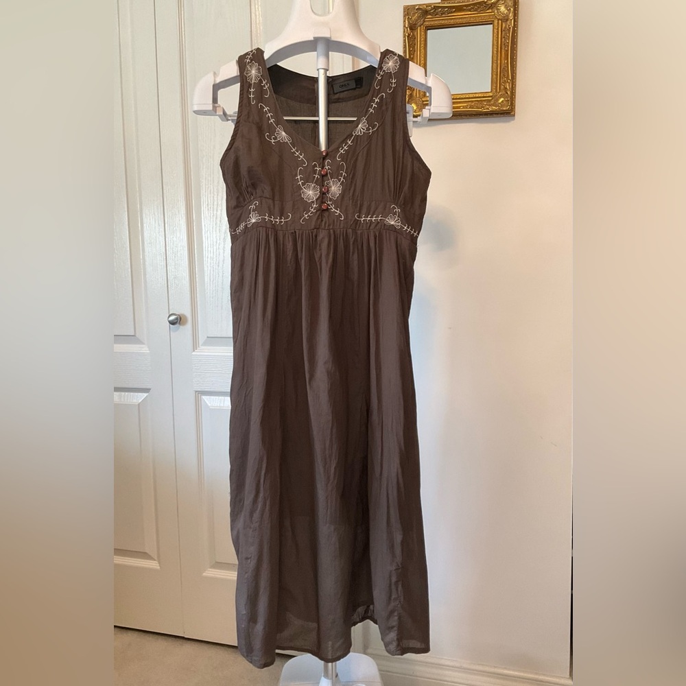 Cotton, V-Neck Sundress